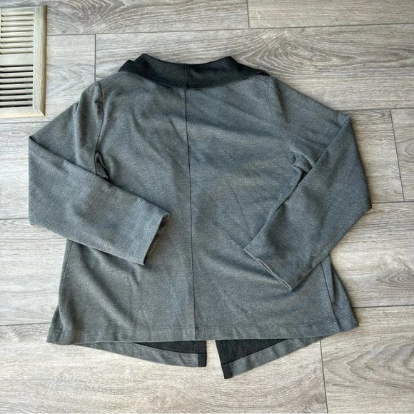 Tavora Grey  Waterfall Open Front Cardigan Made in Canada - Picture 12 of 15